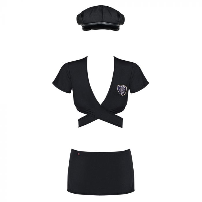 OBSESSIVE - POLICE UNIFORM L/XL - BLACK