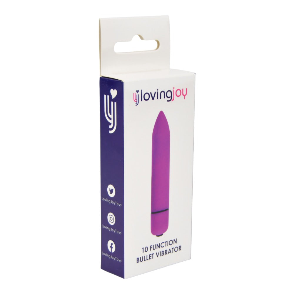 Loving Joy 10 Function Purple Bullet Vibrator