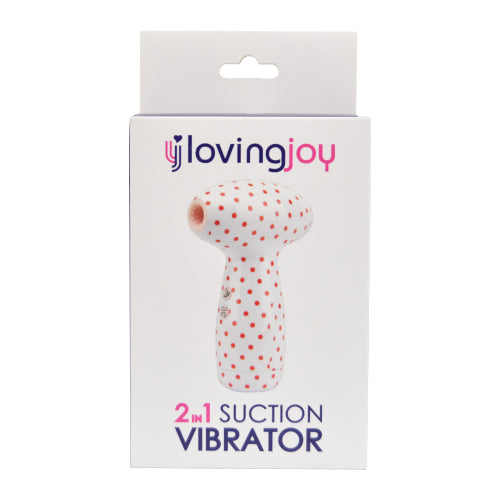 Loving Joy 2 in 1 Suction Vibrator Polka Dot