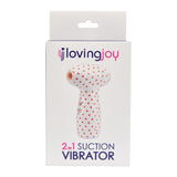 Loving Joy 2 in 1 Suction Vibrator Polka Dot