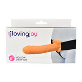 Loving Joy 8 Inch Hollow Strap On Vanilla