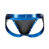 C4M Desire Jockstrap Blue Leatherette Medium