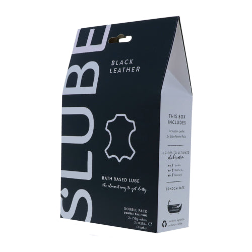 Slube Black Leather Water Based Bath Gel 500g