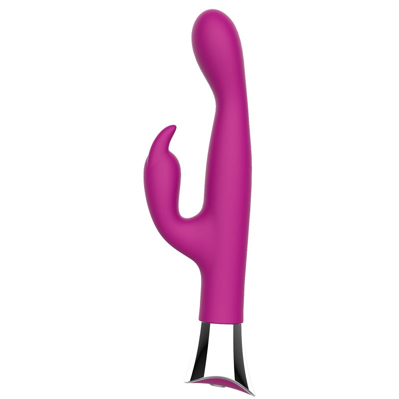 Loving Joy 10 Function Slim Silicone Rabbit Vibrator Purple