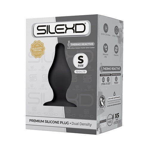 SilexD Dual Density Tapered Silicone Butt Plug Small