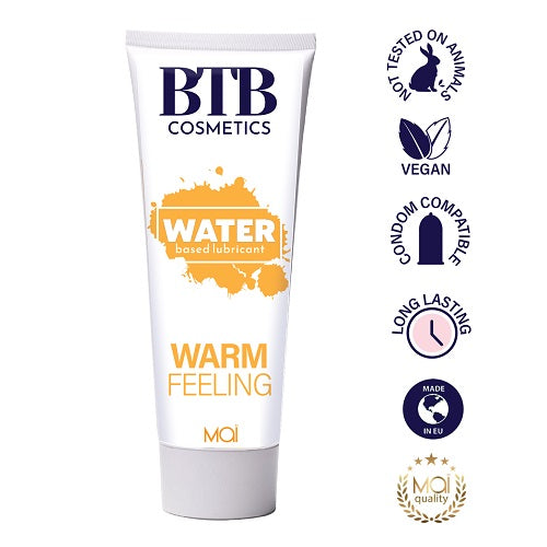 BTB Water Based Warm Feeling Lubricant 100ml