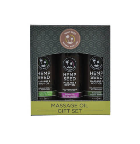 Earthly Body Massage Oil Gift Set Box